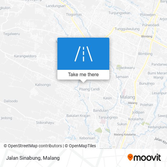 Jalan Sinabung map