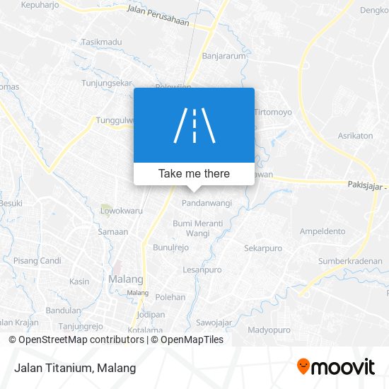 Jalan Titanium map