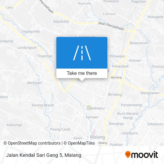 Jalan Kendal Sari Gang 5 map