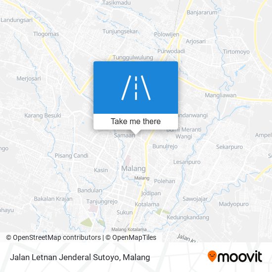 Jalan Letnan Jenderal Sutoyo map