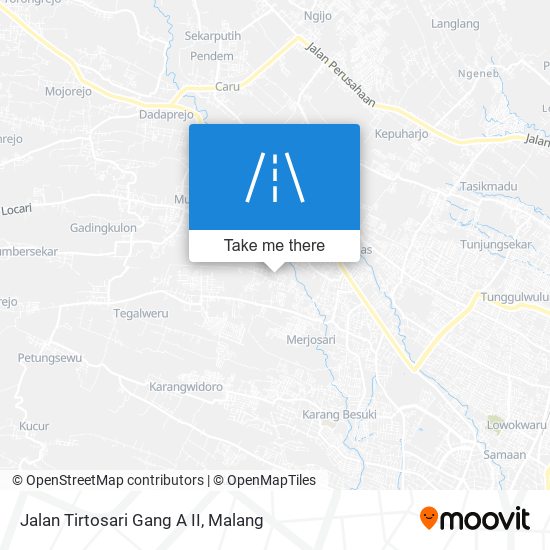 Jalan Tirtosari Gang A II map