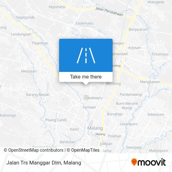 Jalan Trs Manggar Dlm map