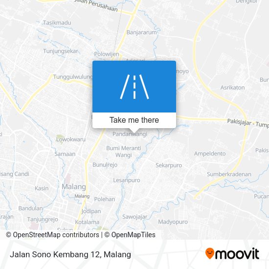 Jalan Sono Kembang 12 map