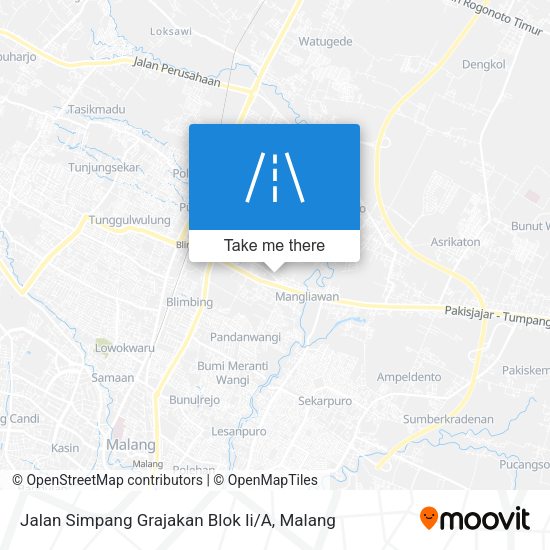 Jalan Simpang Grajakan Blok Ii / A map