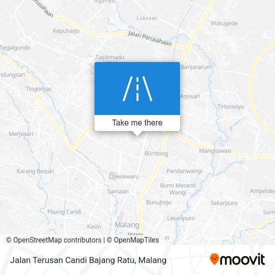 Jalan Terusan Candi Bajang Ratu map