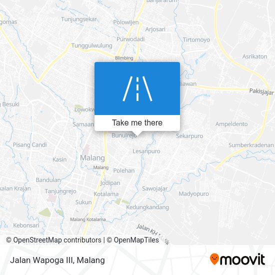 Jalan Wapoga III map