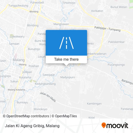 Jalan Ki Ageng Gribig map
