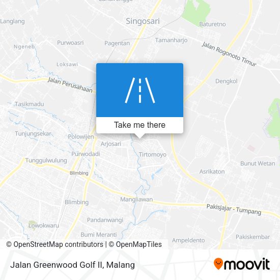 Jalan Greenwood Golf II map