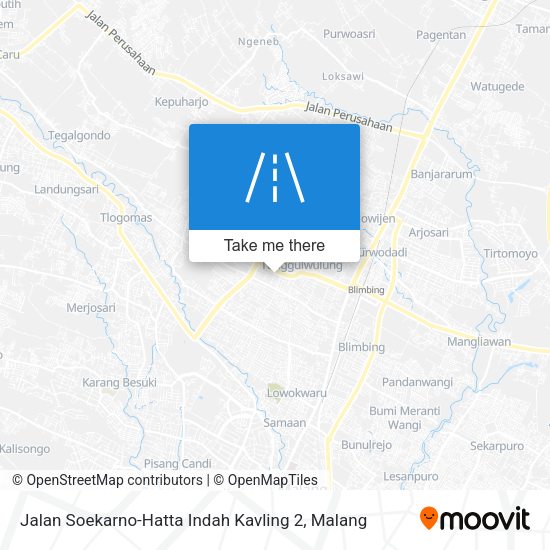 Jalan Soekarno-Hatta Indah Kavling 2 map