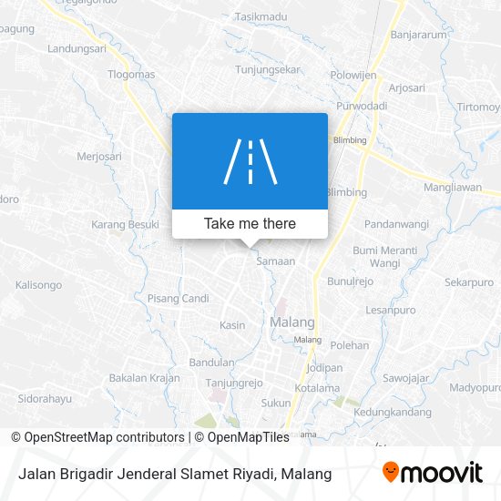 Jalan Brigadir Jenderal Slamet Riyadi map