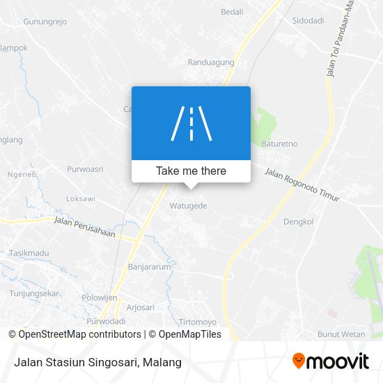Jalan Stasiun Singosari map