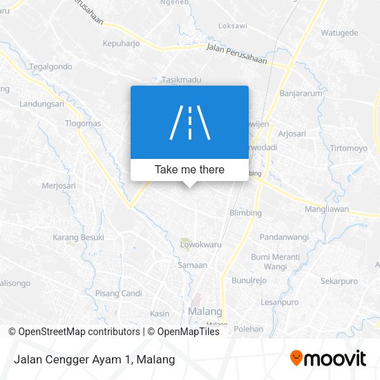 Jalan Cengger Ayam 1 map