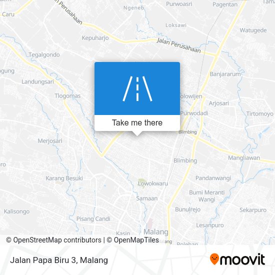 Jalan Papa Biru 3 map