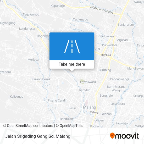 Jalan Srigading Gang Sd map