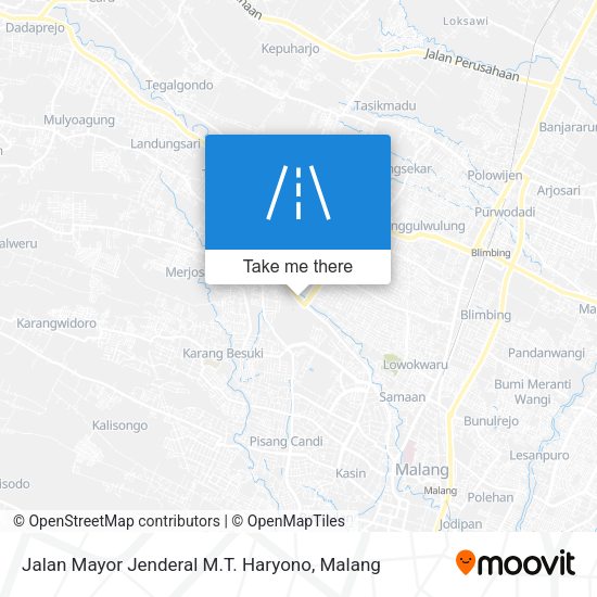 Jalan Mayor Jenderal M.T. Haryono map