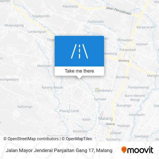 Jalan Mayor Jenderal Panjaitan Gang 17 map