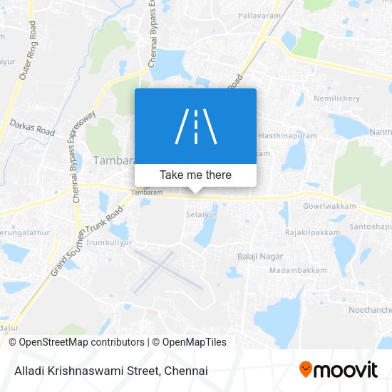 Alladi Krishnaswami Street map