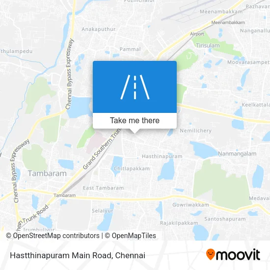 Hastthinapuram Main Road map