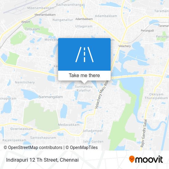 Indirapuri 12 Th Street map