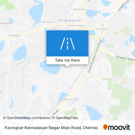 Kavingnar Kannadasan Nagar Main Road map