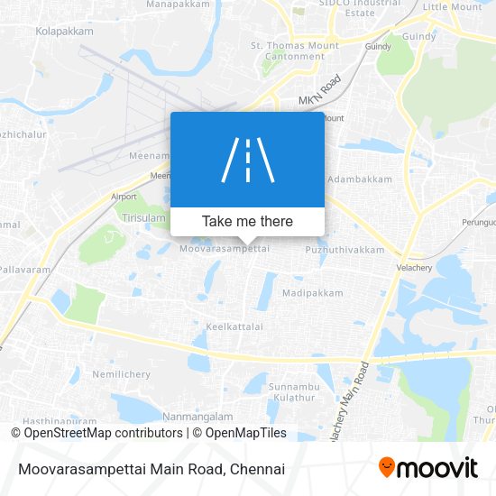 Moovarasampettai Main Road map