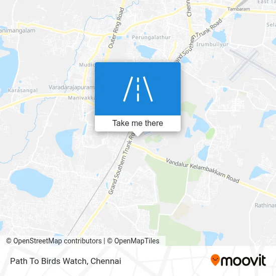 Path To Birds Watch map