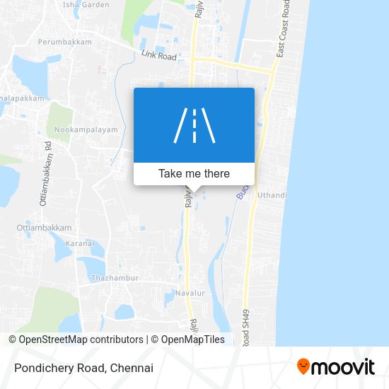 Pondichery Road map