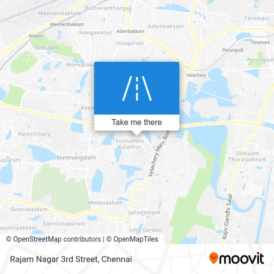 Rajam Nagar 3rd Street map