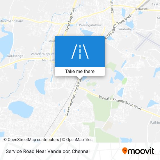 Service Road Near Vandaloor map