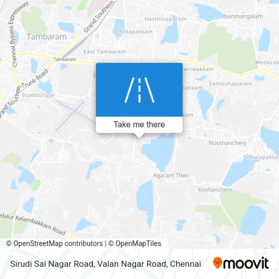 Sirudi Sai Nagar Road, Valan Nagar Road map