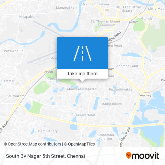 South Bv Nagar 5th Street map