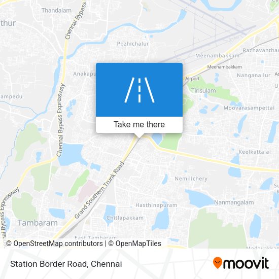 Station Border Road map