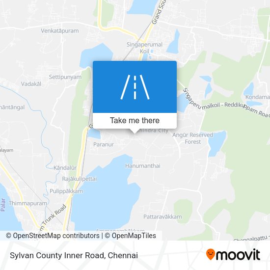 Sylvan County Inner Road map