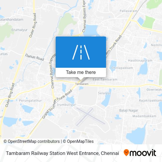 Tambaram Railway Station West Entrance map