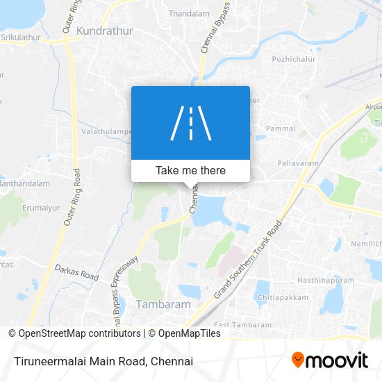 Tiruneermalai Main Road map