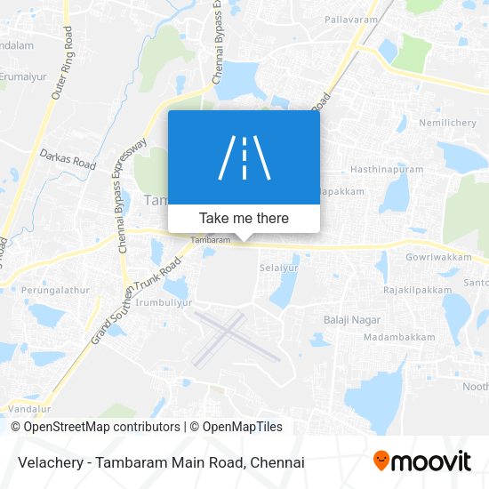 Velachery - Tambaram Main Road map