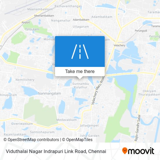 Viduthalai Nagar Indrapuri Link Road map