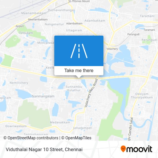 Viduthalai Nagar 10 Street map