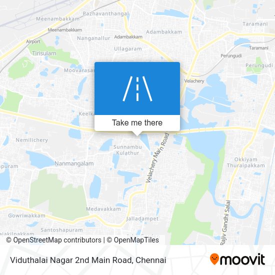Viduthalai Nagar 2nd Main Road map
