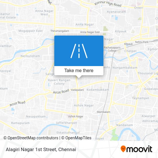 Alagiri Nagar 1st Street map
