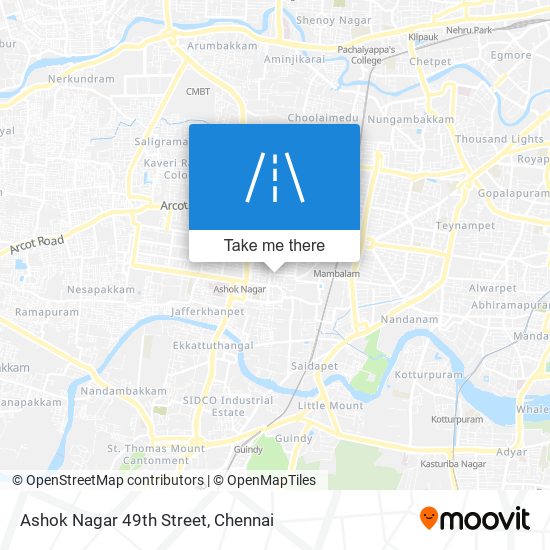 Ashok Nagar 49th Street map