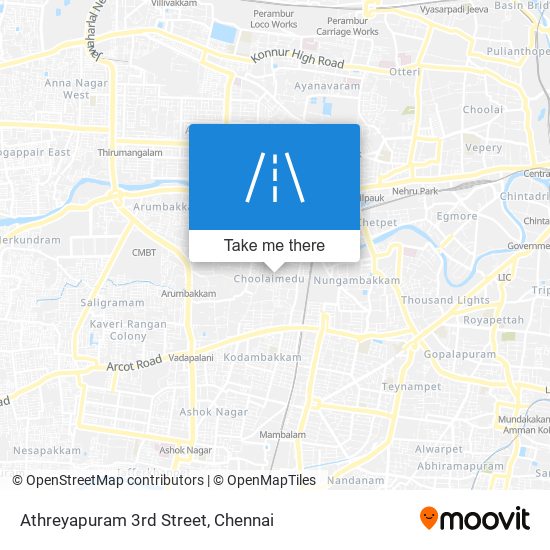 Athreyapuram 3rd Street map