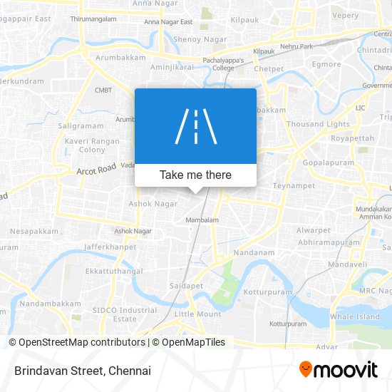 Brindavan Street map