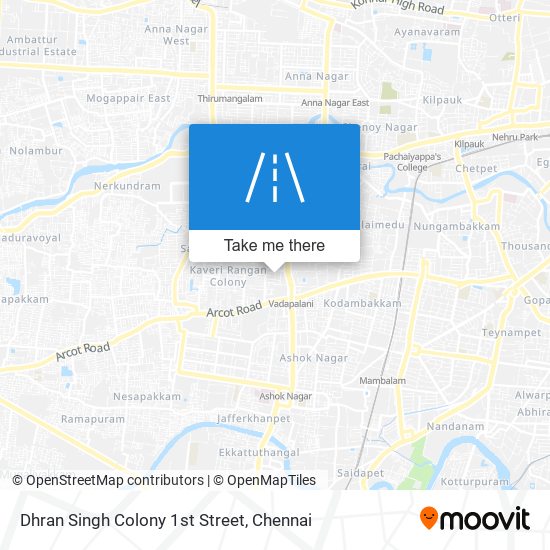 Dhran Singh Colony 1st Street map