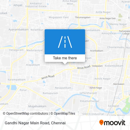 Gandhi Nagar Main Road map