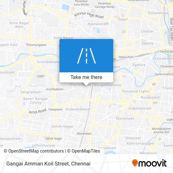 Gangai Amman Koil Street map