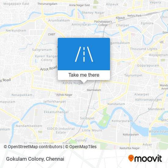 Gokulam Colony map