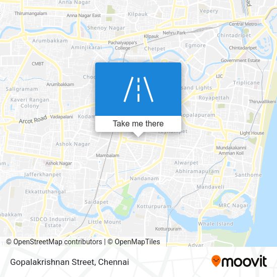 Gopalakrishnan Street map