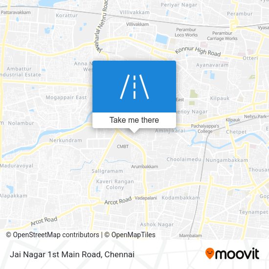 Jai Nagar 1st Main Road map