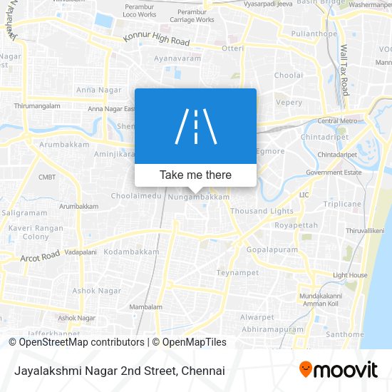 Jayalakshmi Nagar 2nd Street map